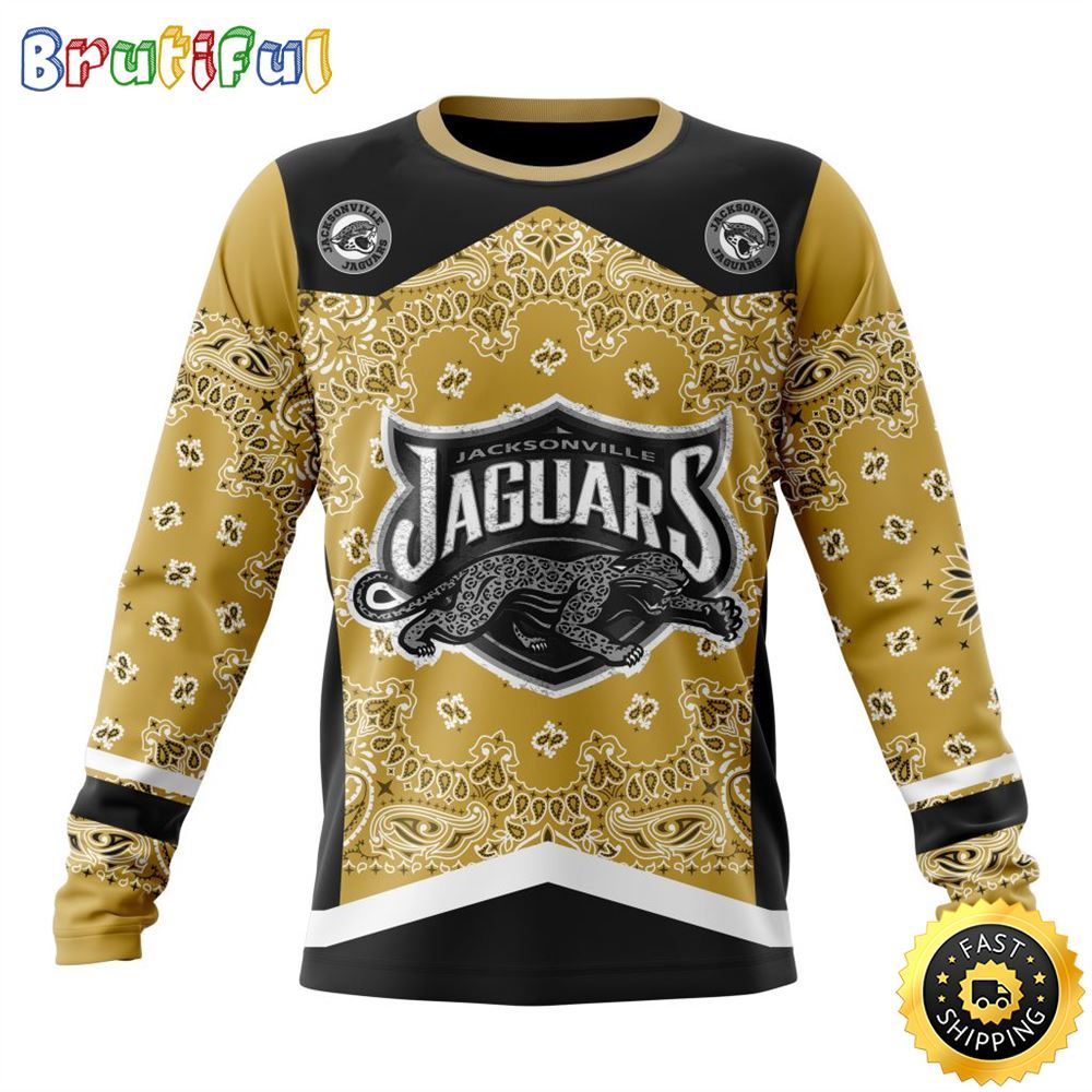 Sportswearmerch Jacksonville Jaguars NFL Crewneck Classic Style Personalized Sweater For Fan