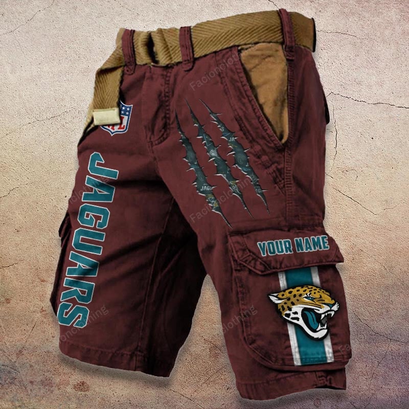 Sportswearmerch Jacksonville Jaguars NFL Denim Short For Fan