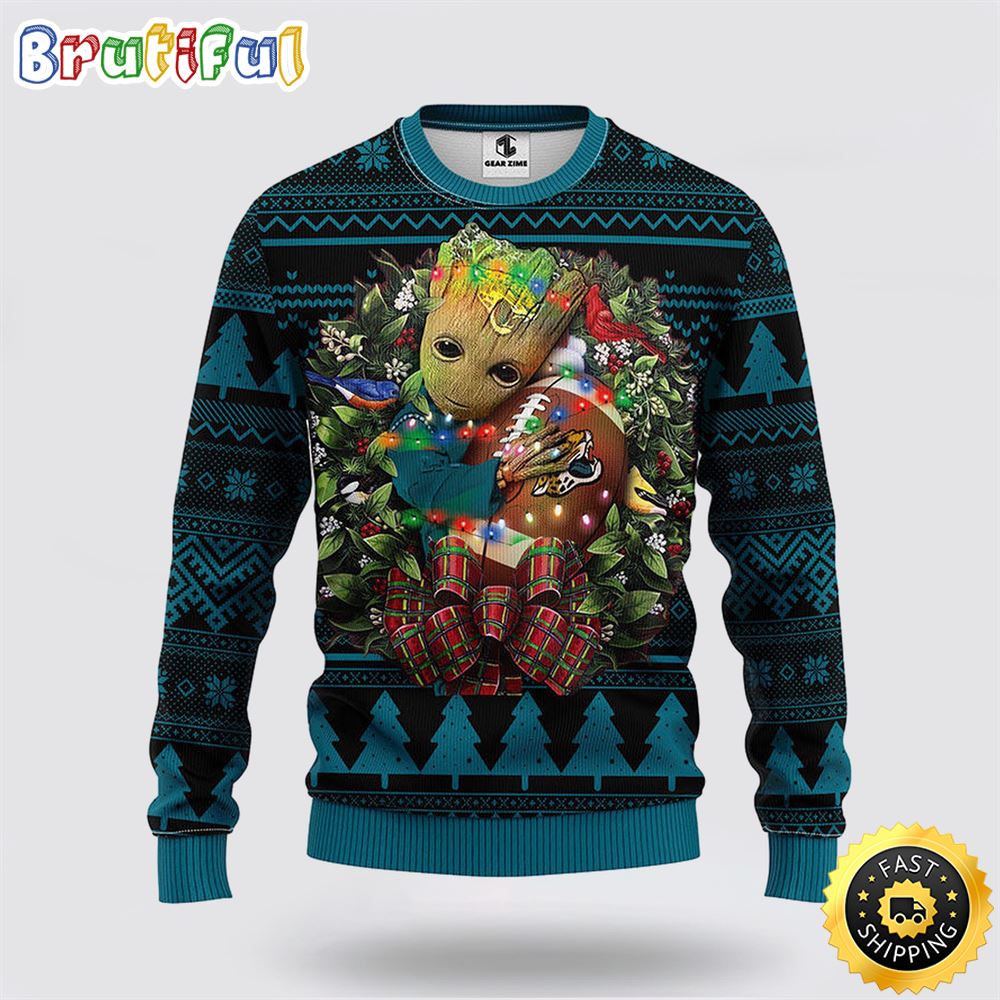 Sportswearmerch Jacksonville Jaguars NFL Groot Christmas Sweater For Fan