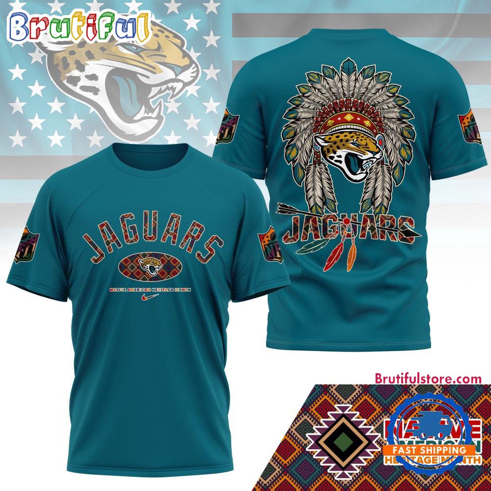 Sportswearmerch Jacksonville Jaguars NFL Native American Heritage Month 3D Shirt For Fan
