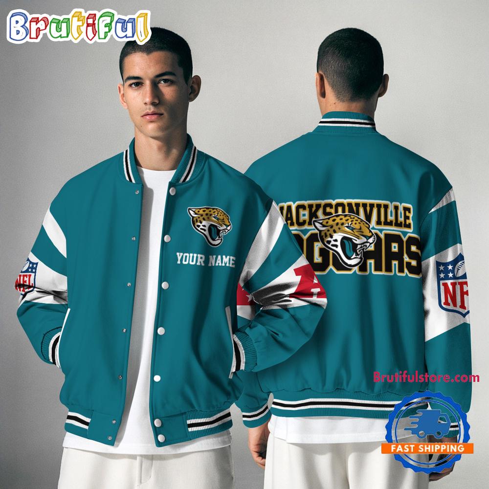 Sportswearmerch Jacksonville Jaguars NFL Personalized Baseball Jacket For Fan