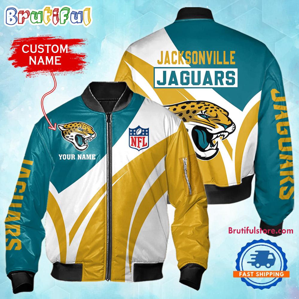 Sportswearmerch Jacksonville Jaguars NFL Personalized Bomber Jacket For Fan