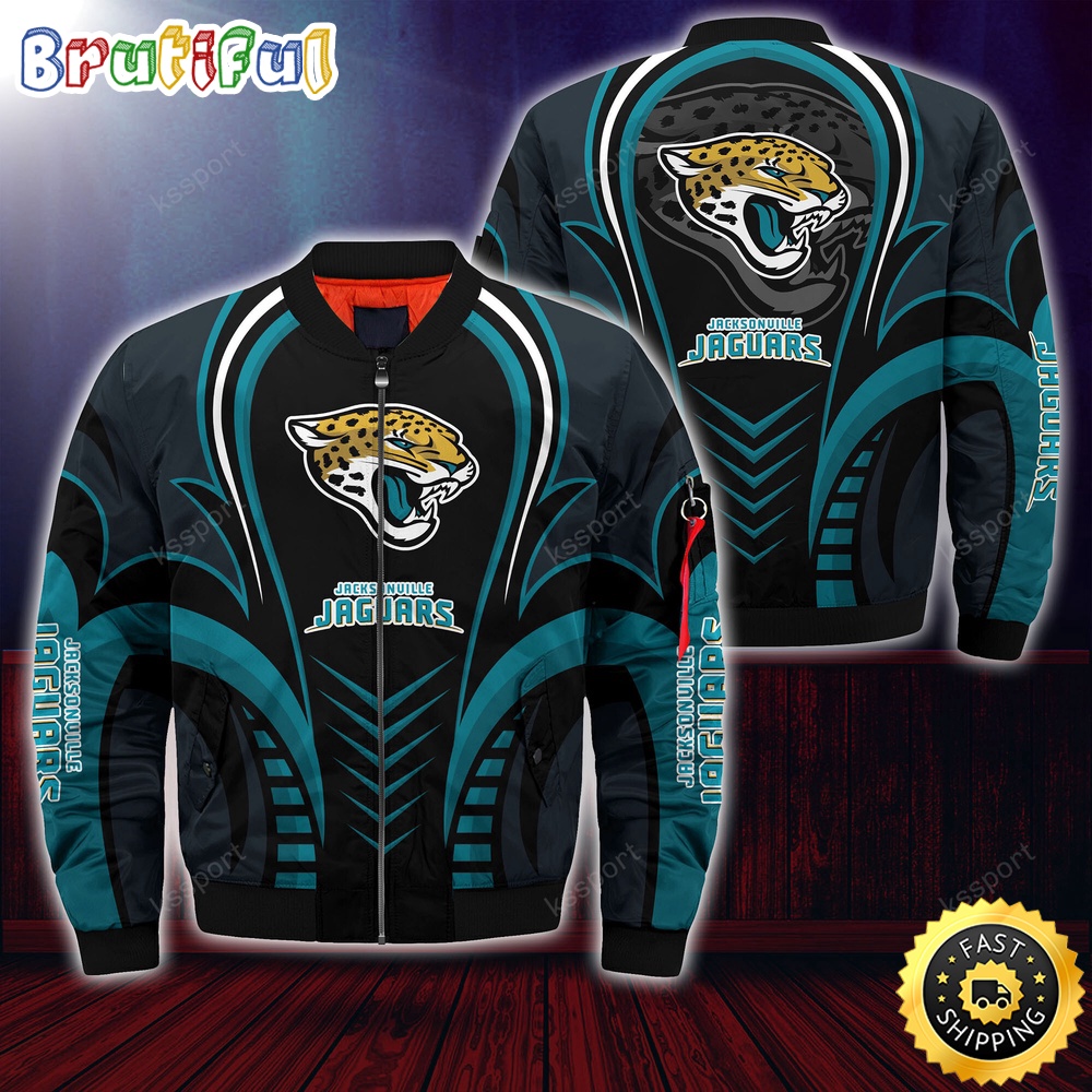 Sportswearmerch Jacksonville Jaguars NFL Personalized Bomber Jacket For Fan