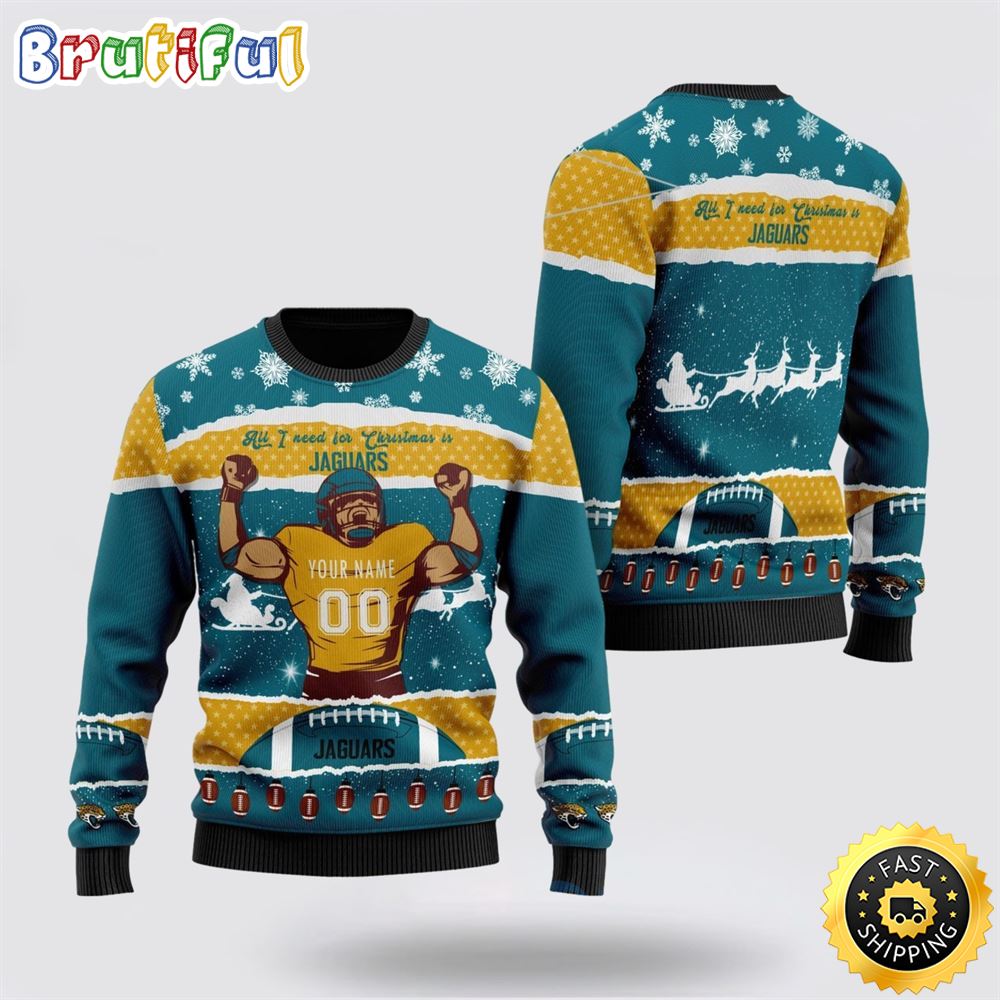 Sportswearmerch Jacksonville Jaguars NFL Personalized Christmas Sweater For Fan