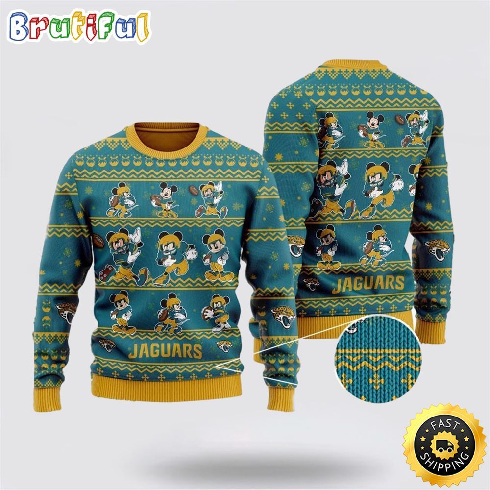 Sportswearmerch Jacksonville Jaguars NFL Personalized Christmas Sweater For Fan