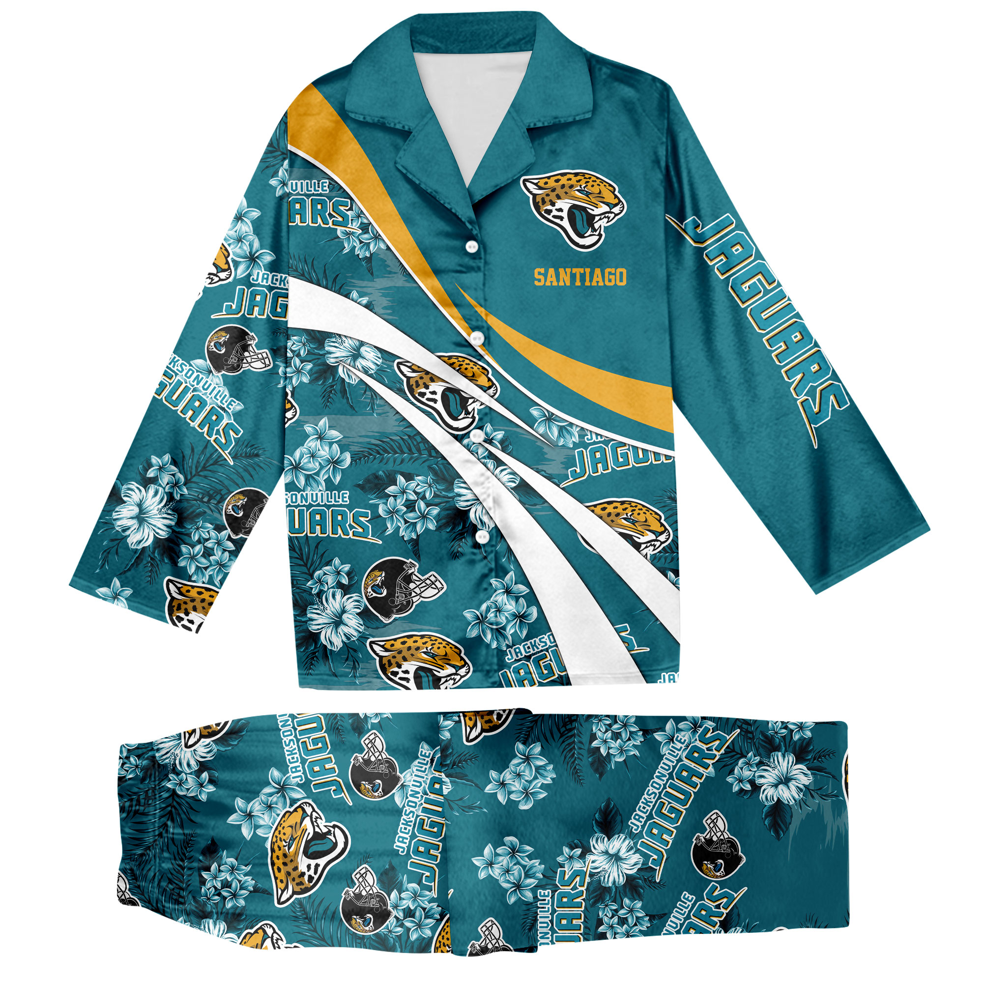 Sportswearmerch Jacksonville Jaguars NFL Personalized Pajamas Set For Fan