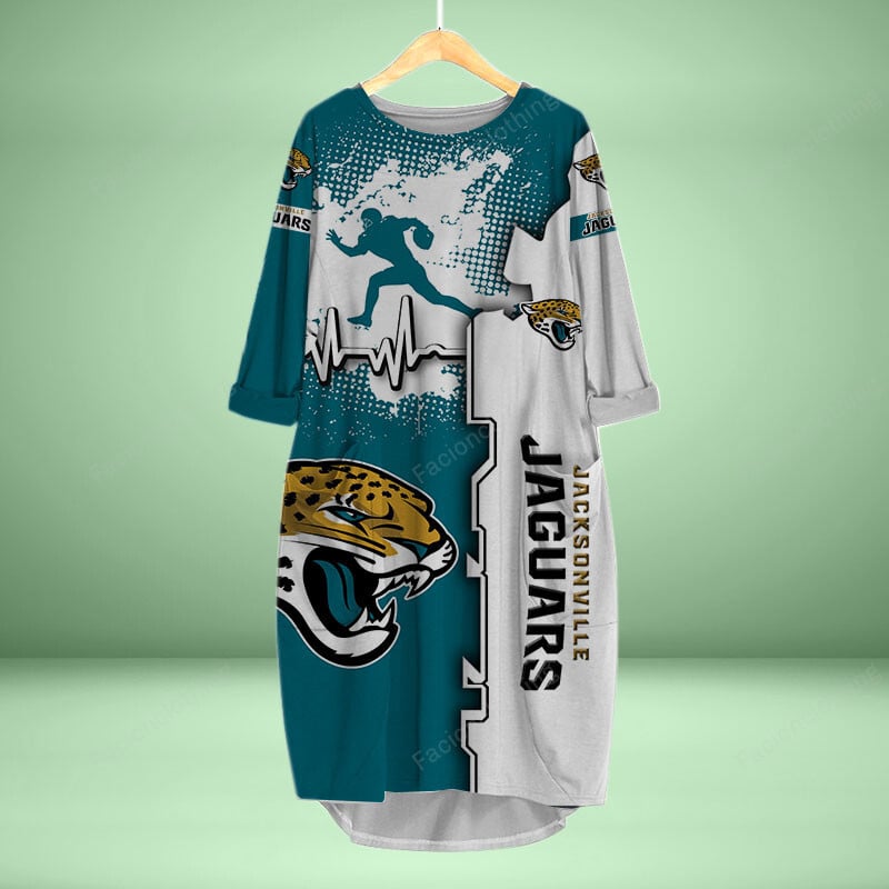 Sportswearmerch Jacksonville Jaguars NFL Personalized Pocket Dress For Fan