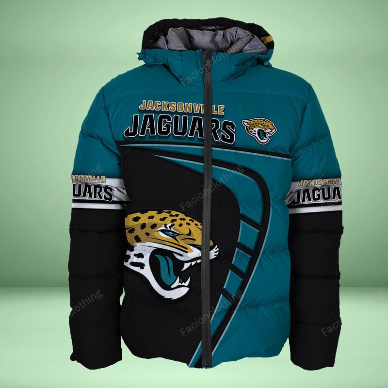 Sportswearmerch Jacksonville Jaguars NFL Personalized Puffer Jacket For Fan