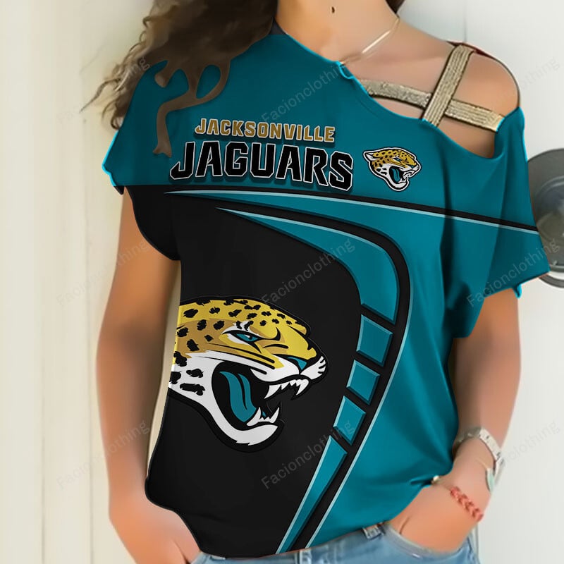 Sportswearmerch Jacksonville Jaguars NFL Personalized Strapless Sleeve Short For Fan
