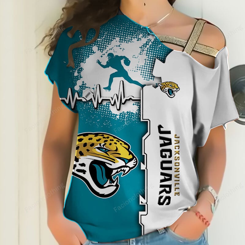 Sportswearmerch Jacksonville Jaguars NFL Personalized Strapless Sleeve Short For Fan