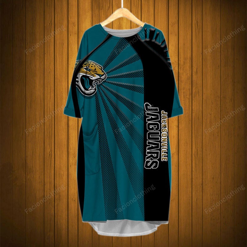 Sportswearmerch Jacksonville Jaguars NFL Pocket Dress Personalized For Fan