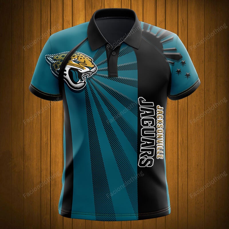 Sportswearmerch Jacksonville Jaguars NFL Polo Shirt Personalized For Fan