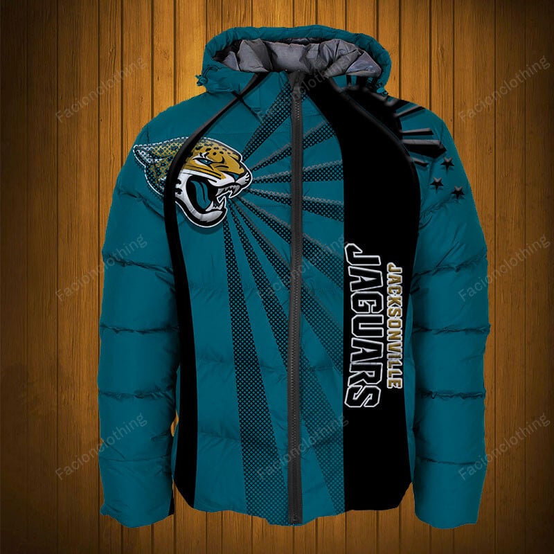 Sportswearmerch Jacksonville Jaguars NFL Puffer Jacket Personalized For Fan