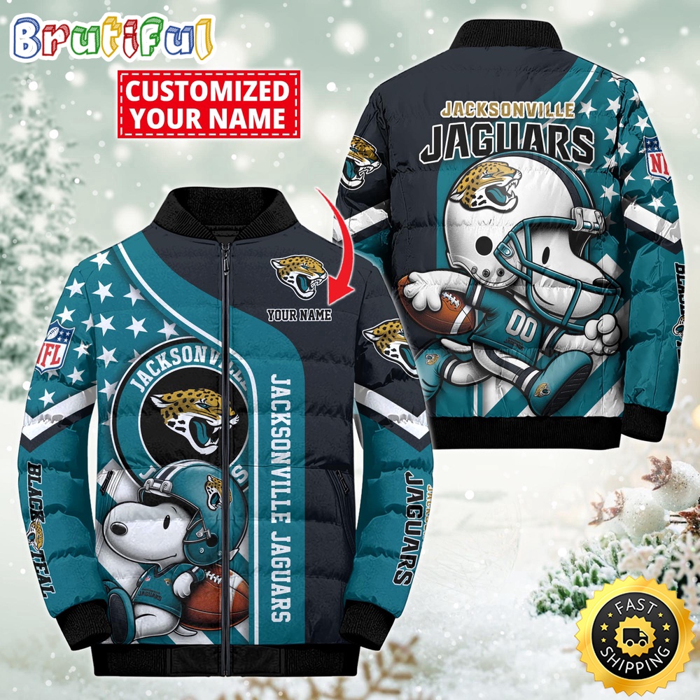Sportswearmerch Jacksonville Jaguars NFL Snooby Puffer Jacket For Fan