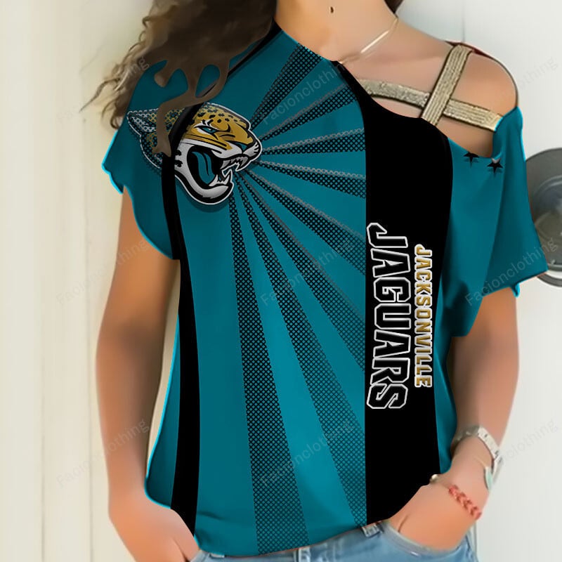 Sportswearmerch Jacksonville Jaguars NFL Strapless Short Sleeve Personalized For Fan