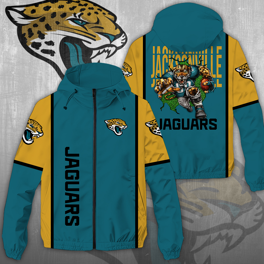 Sportswearmerch Jacksonville Jaguars NFL Windbreaker Jacket For Fan