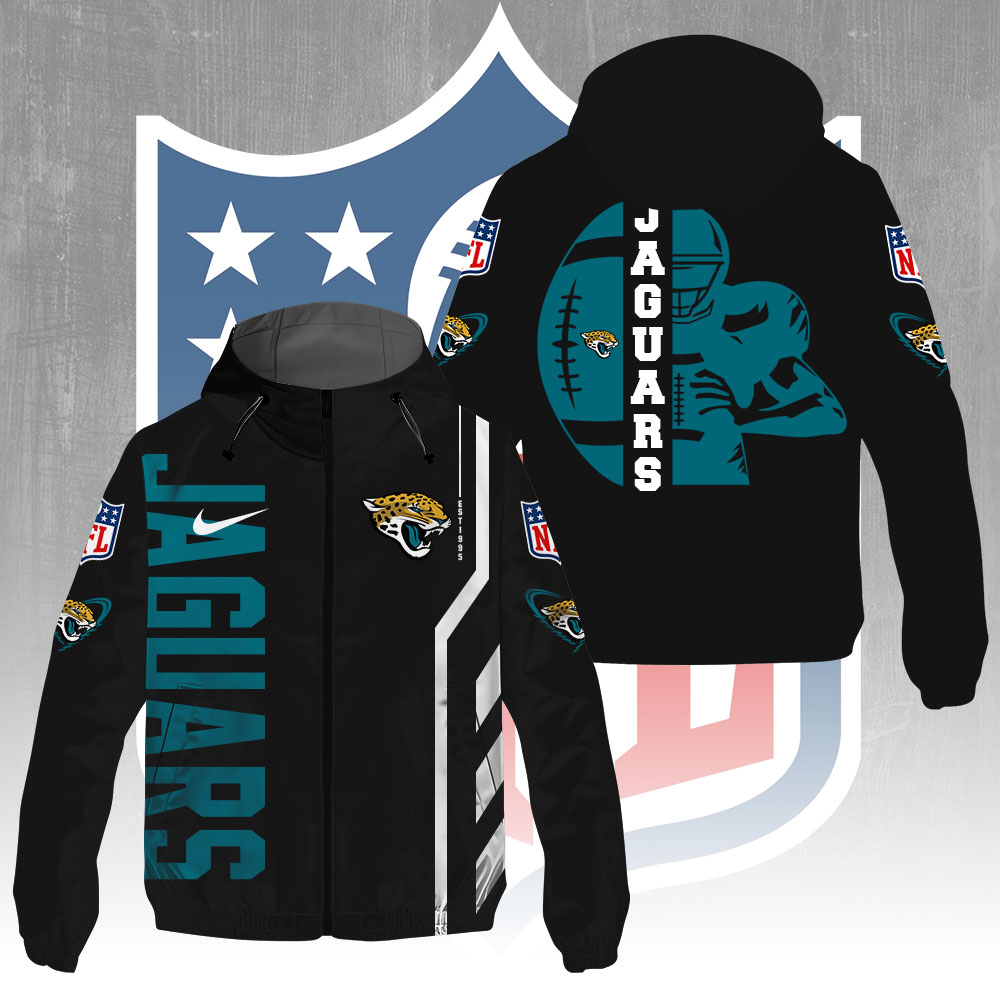 Sportswearmerch Jacksonville Jaguars NFL Windbreaker Jacket For Fan