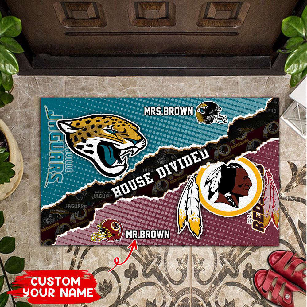 Sportswearmerch Jacksonville Jaguars x Washington Redskins NFL Doormat For Fan