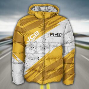 Sportswearmerch JCB Tractor Puffer Jacket For Fan