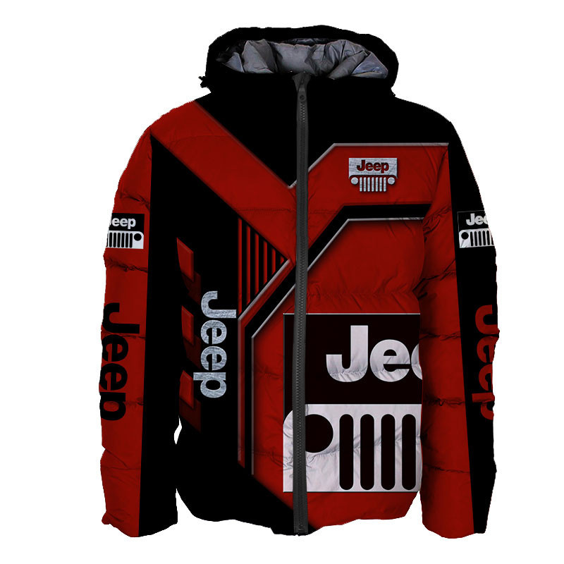 Sportswearmerch Jeep Car Personalized Fashion Puffer Jacket For Fan