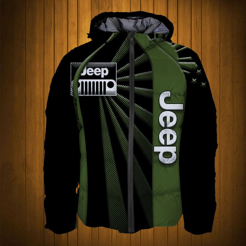 Sportswearmerch Jeep Car Personalized Fashion Puffer Jacket For Fan