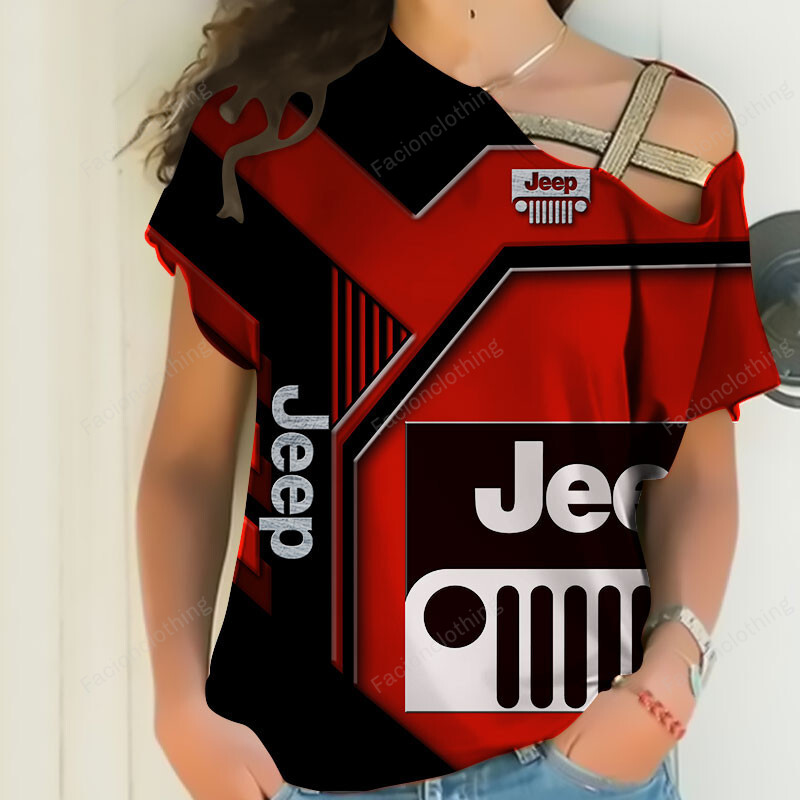 Sportswearmerch Jeep Car Personalized Fashion Strapless Short Sleeve For Fan