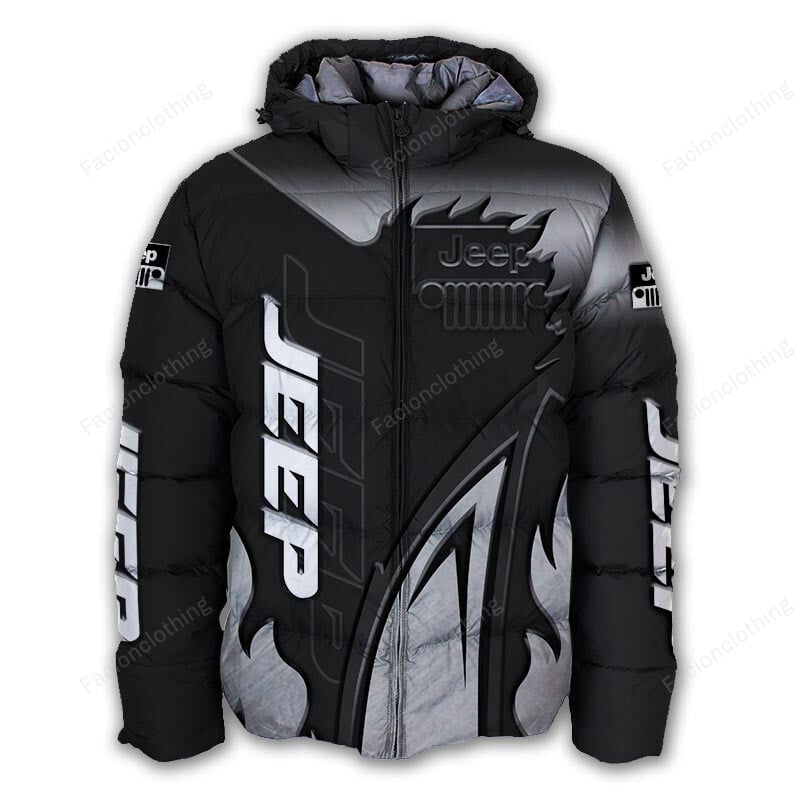 Sportswearmerch Jeep Car Personalized Puffer Jacket For Fan