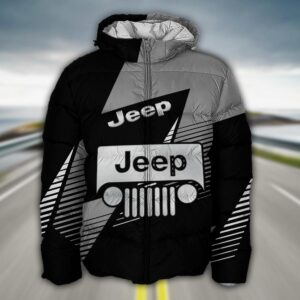 Sportswearmerch Jeep Car Puffer Jacket For Fan