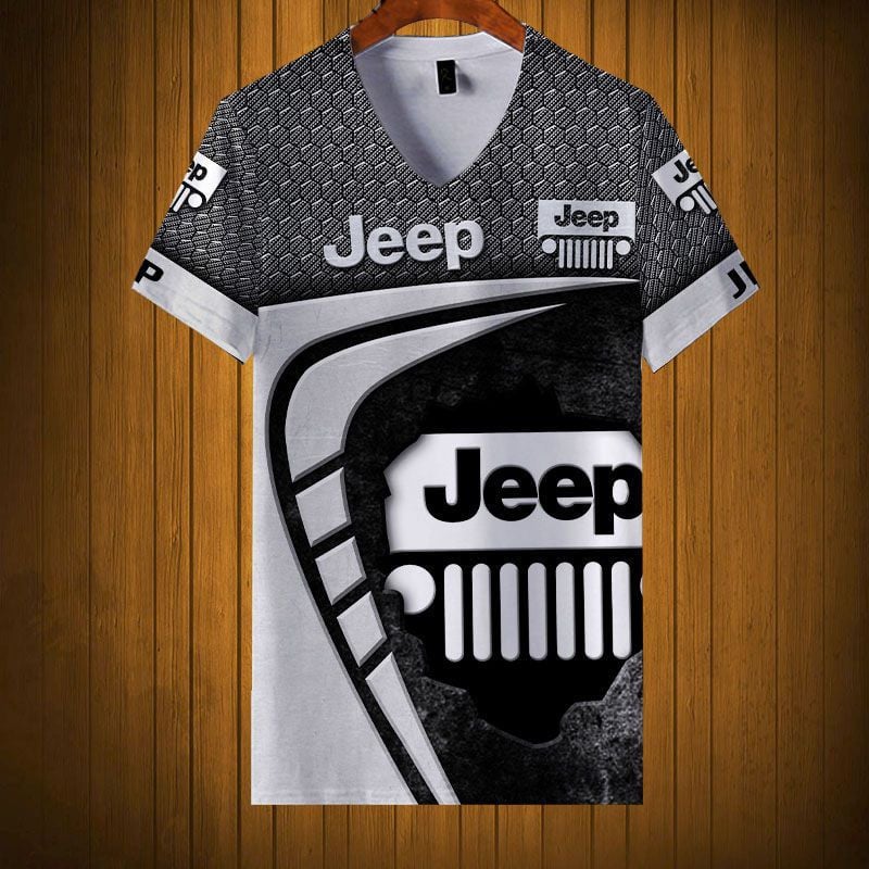 Sportswearmerch Jeep Car Wranglerb Personalized Fashion V-neck Women T-shirt For Fan