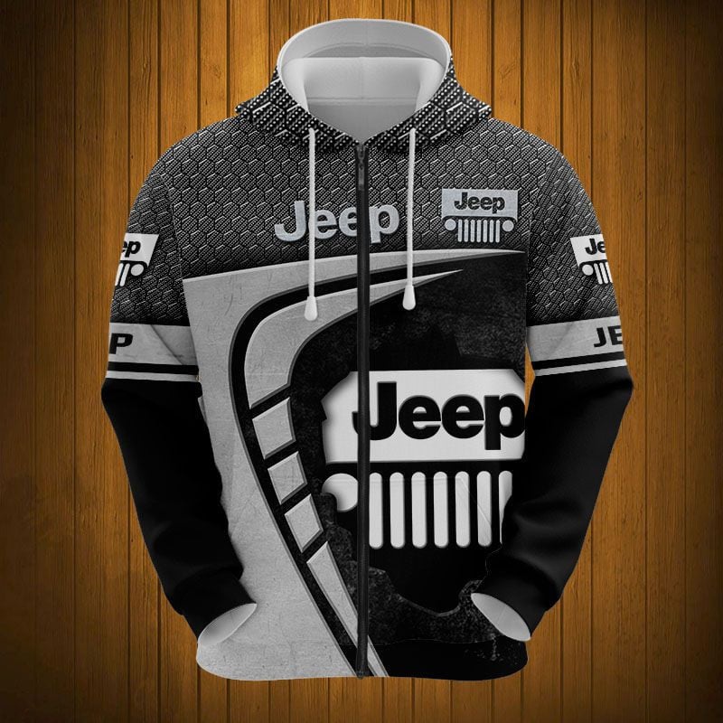 Sportswearmerch Jeep Car Wranglerb Personalized Fashion Zip Hoodie For Fan