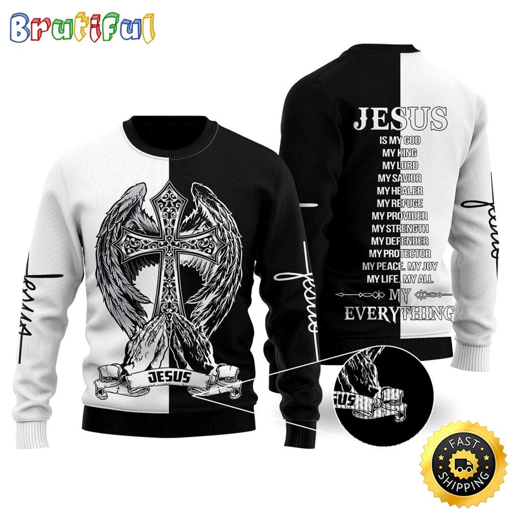 Sportswearmerch Jesus Easter Christmas Sweater For Fan