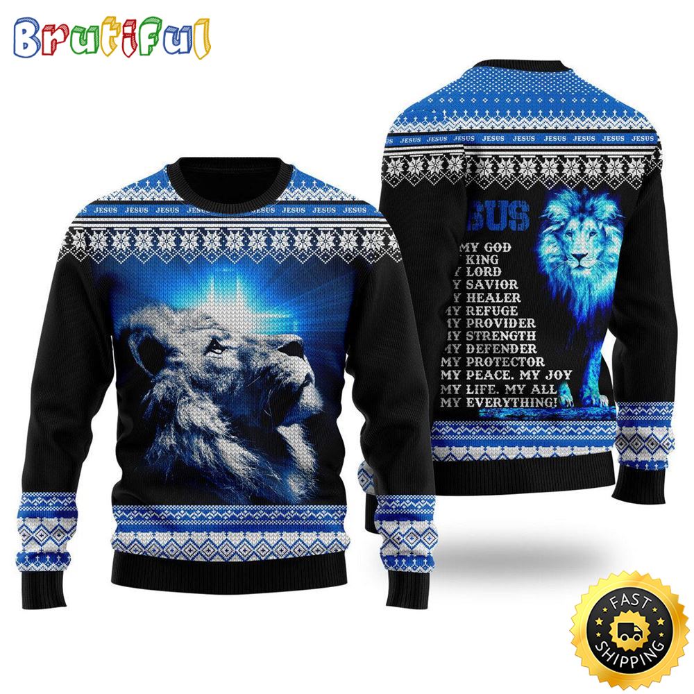 Sportswearmerch Jesus Is My Everything Christmas Sweater For Fan