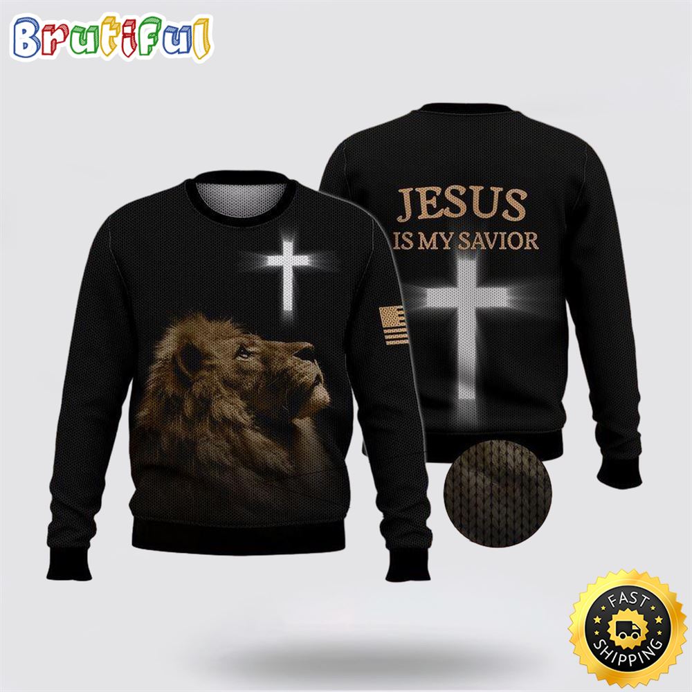 Sportswearmerch Jesus Is My Savior Christmas Sweater For Fan