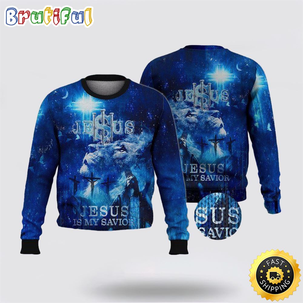 Sportswearmerch Jesus Is My Savior Christmas Sweater For Fan