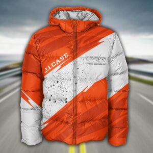 Sportswearmerch J.I. Case Tractor Puffer Jacket For Fan