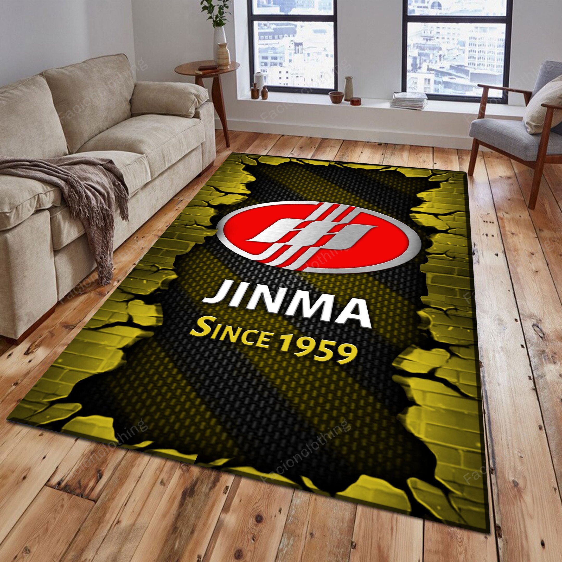 Sportswearmerch Jinma Tractor Personalized Rug For Fan