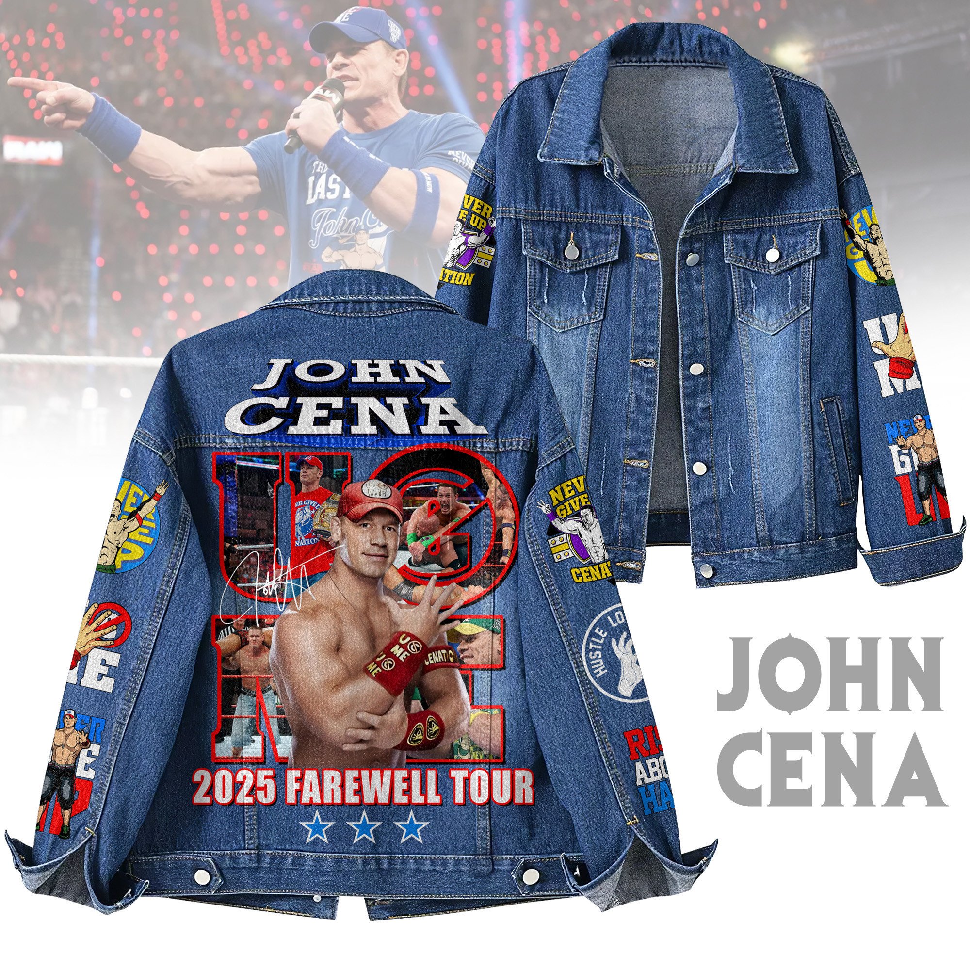 Sportswearmerch John Cena Denim Jacket Gift For Fans