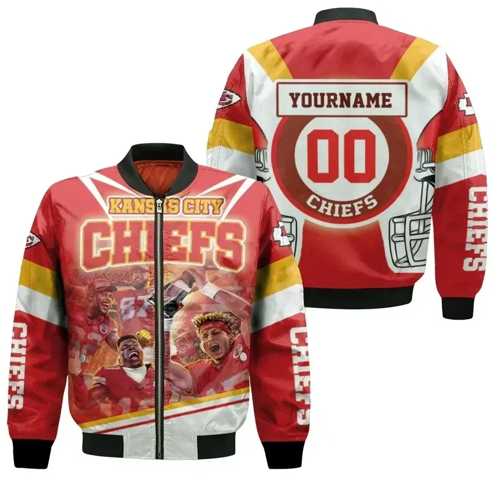 Sportswearmerch Kansas City Chiefs NFL Afc West Bomber Jacket For Fan