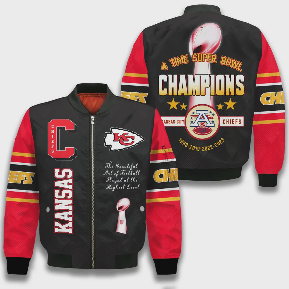 Sportswearmerch Kansas City Chiefs NFL Bomber Jacket For Fan