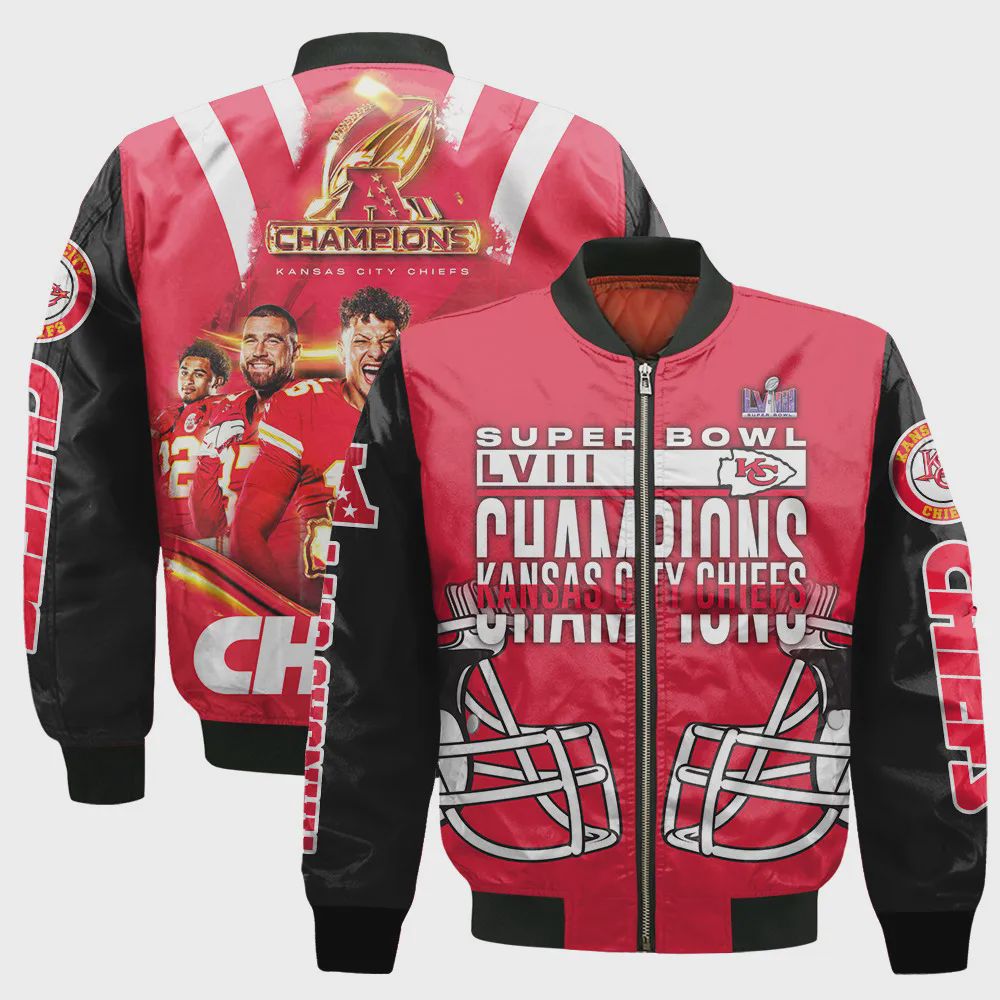 Sportswearmerch Kansas City Chiefs NFL Bomber Jacket For Fan