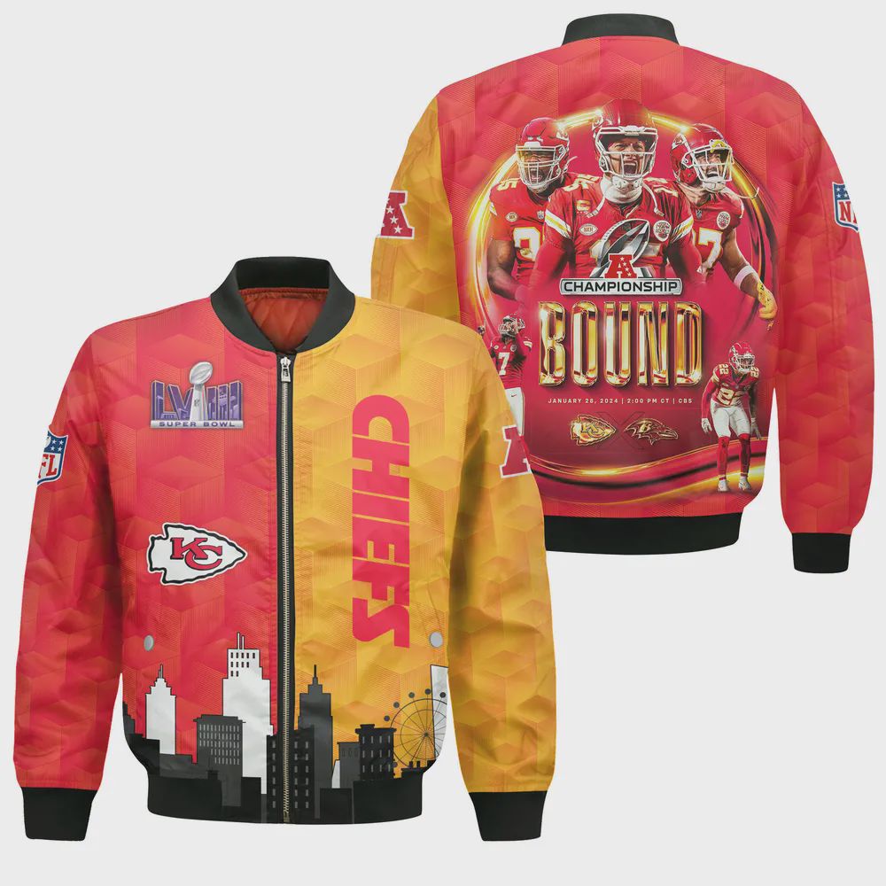 Sportswearmerch Kansas City Chiefs NFL Bomber Jacket For Fan