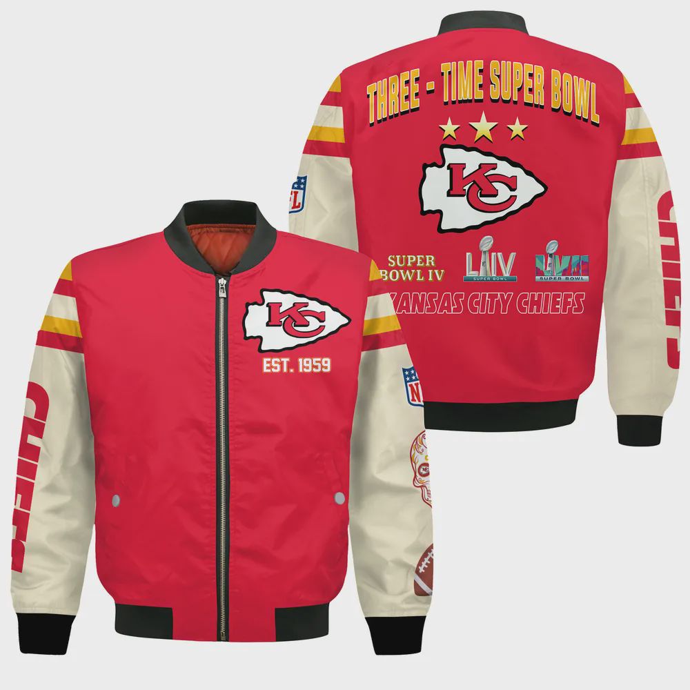 Sportswearmerch Kansas City Chiefs NFL Bomber Jacket For Fan