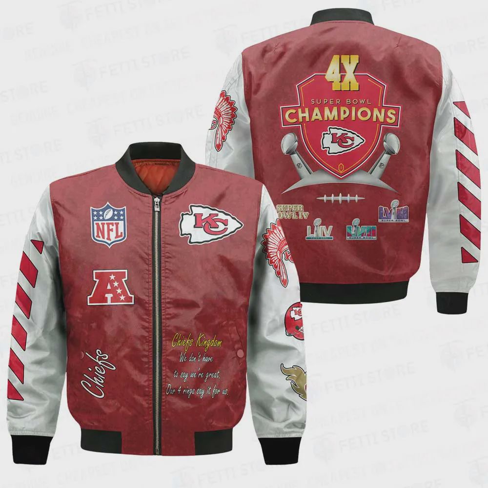 Sportswearmerch Kansas City Chiefs NFL Bomber Jacket For Fan