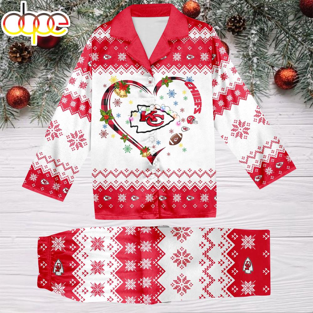 Sportswearmerch Kansas City Chiefs NFL Christmas Personalized Pajamas For Fan