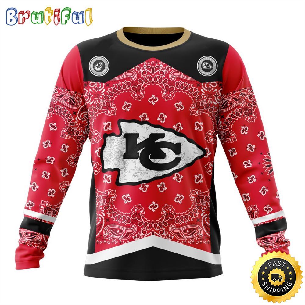 Sportswearmerch Kansas City Chiefs NFL Crewneck Classic Style Personalized Sweater For Fan