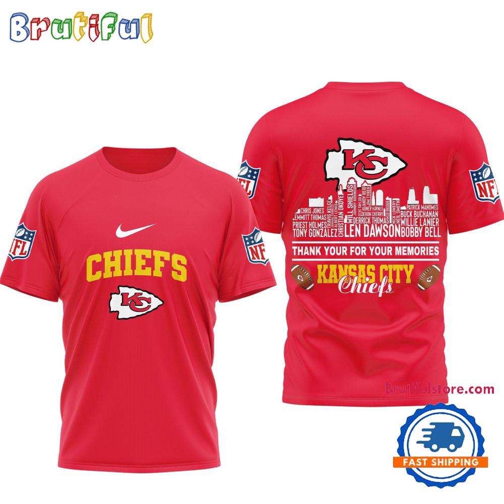 Sportswearmerch Kansas City Chiefs NFL Football Legends Of The Game 3D Shirt For Fan
