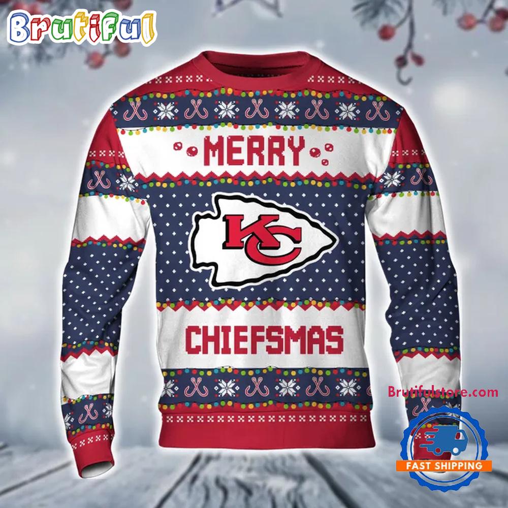 Sportswearmerch Kansas City Chiefs NFL Merry Chiefsmas Christmas Sweater For Fan