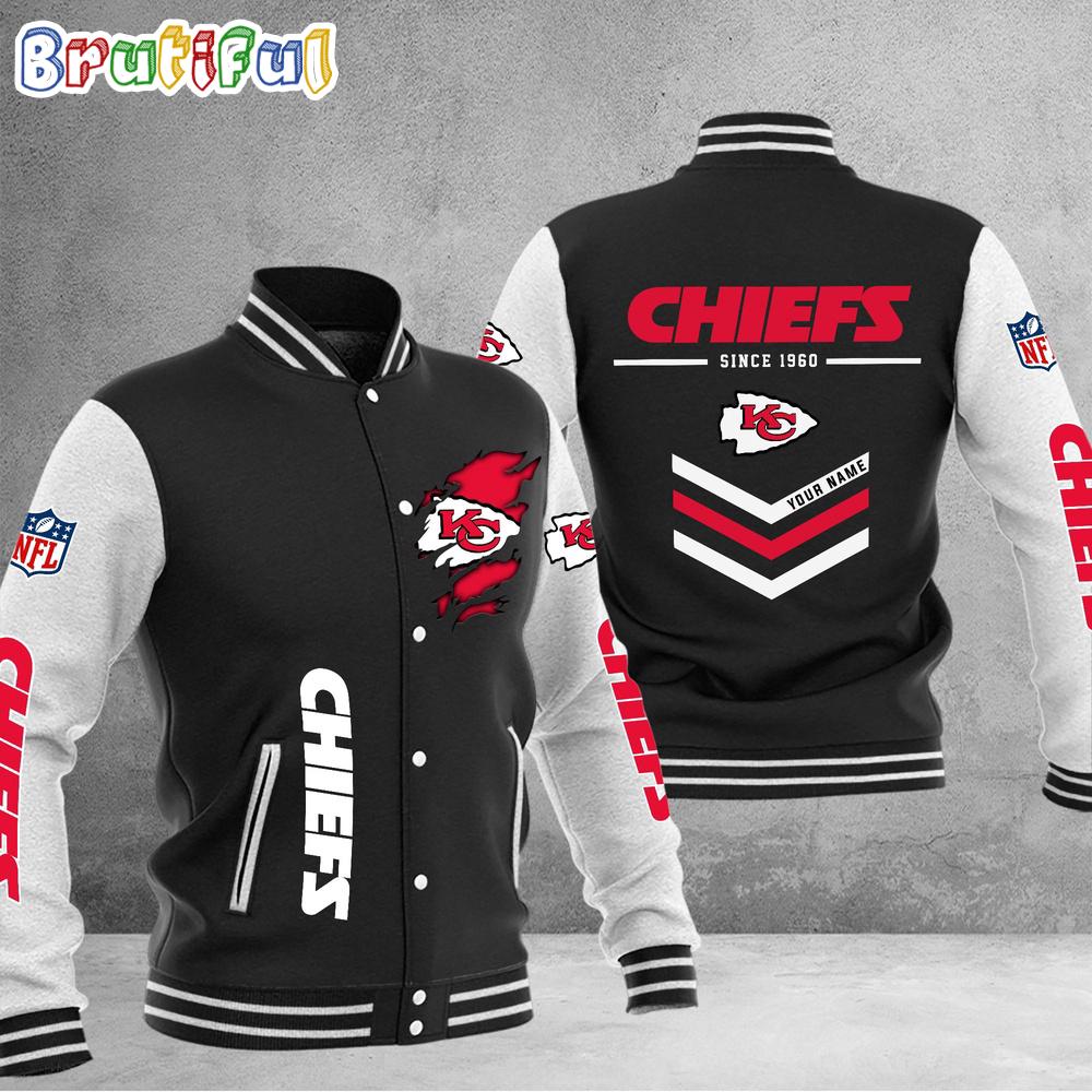 Sportswearmerch Kansas City Chiefs NFL Personalized Baseball Jacket For Fan