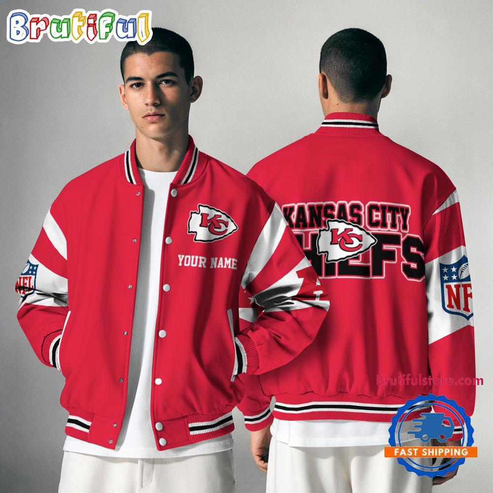 Sportswearmerch Kansas City Chiefs NFL Personalized Baseball Jacket For Fan