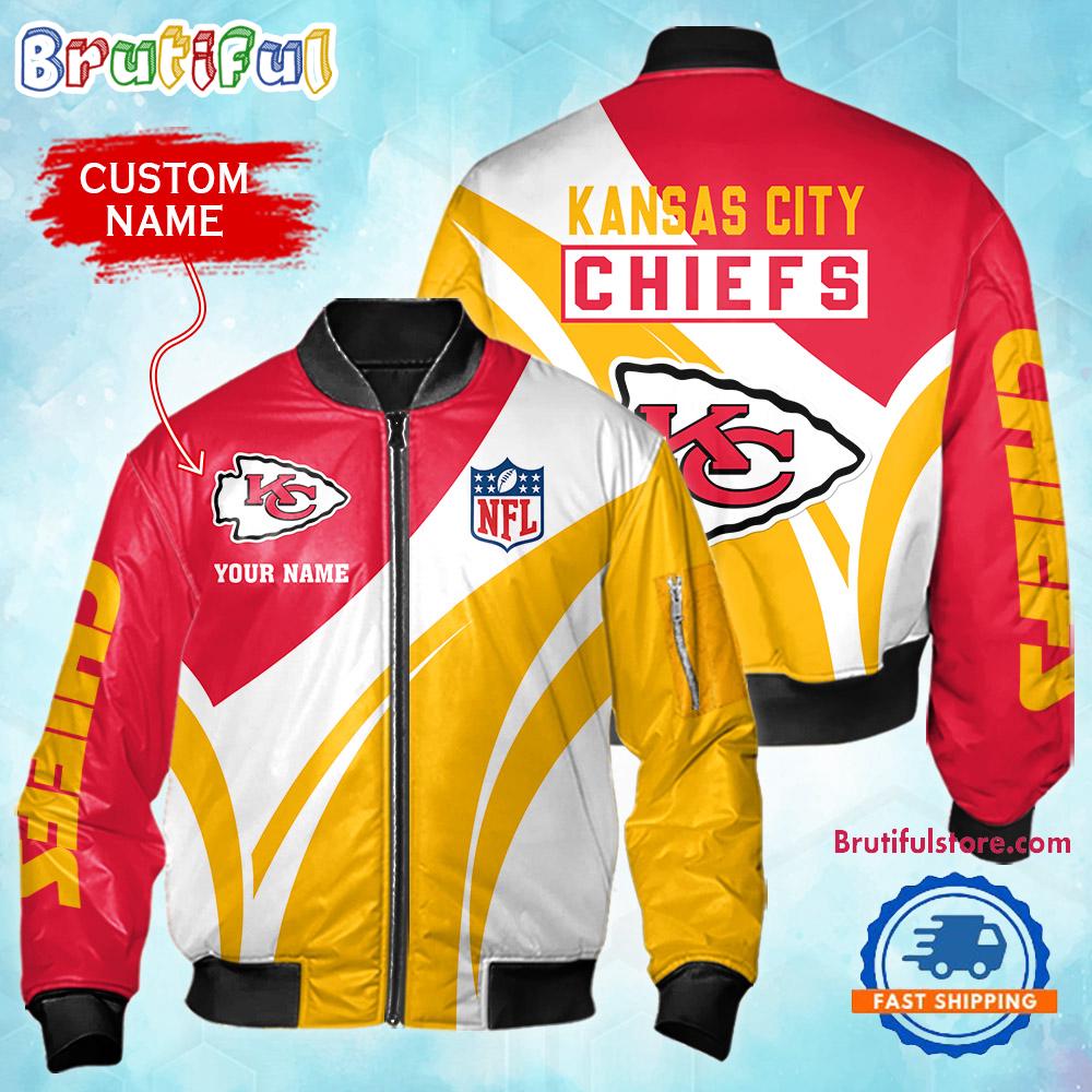 Sportswearmerch Kansas City Chiefs NFL Personalized Bomber Jacket For Fan